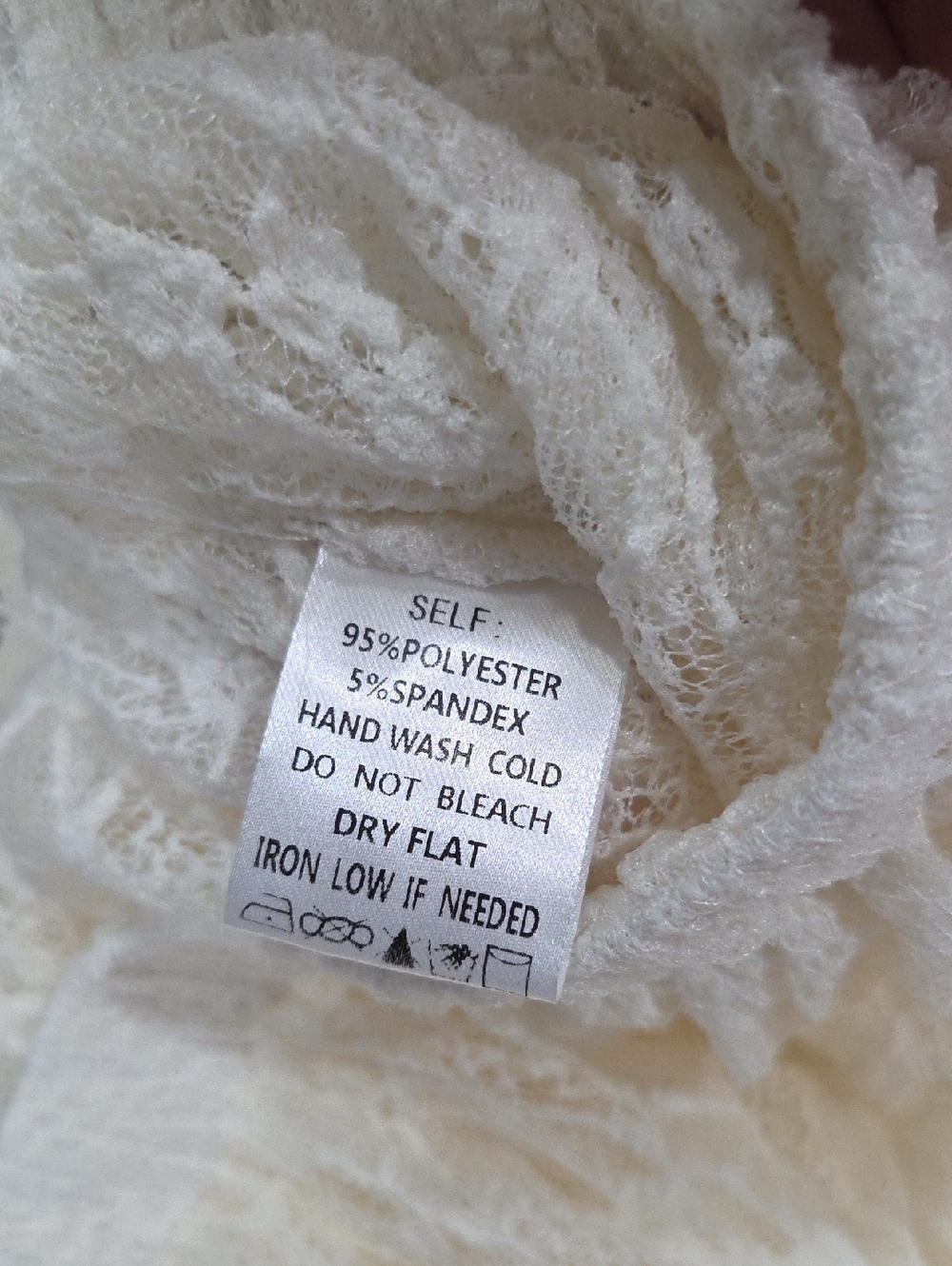 Rareraw Failrycore Asymmetrical Lace Skirt In Cream, Medium - Picture 5 of 5